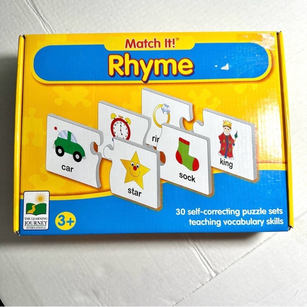 Match It Rhyme Self-Correcting Puzzle Sets For Vocabulary Learning